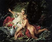 Francois Boucher Leda and the Swan oil